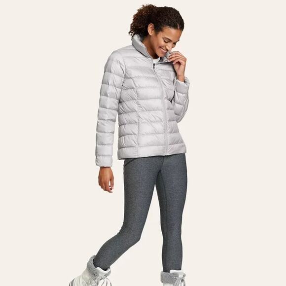 Eddie Bauer Women's CirrusLite Down Packable Jacket Gray EB650 EUC Size Small - Picture 15 of 16